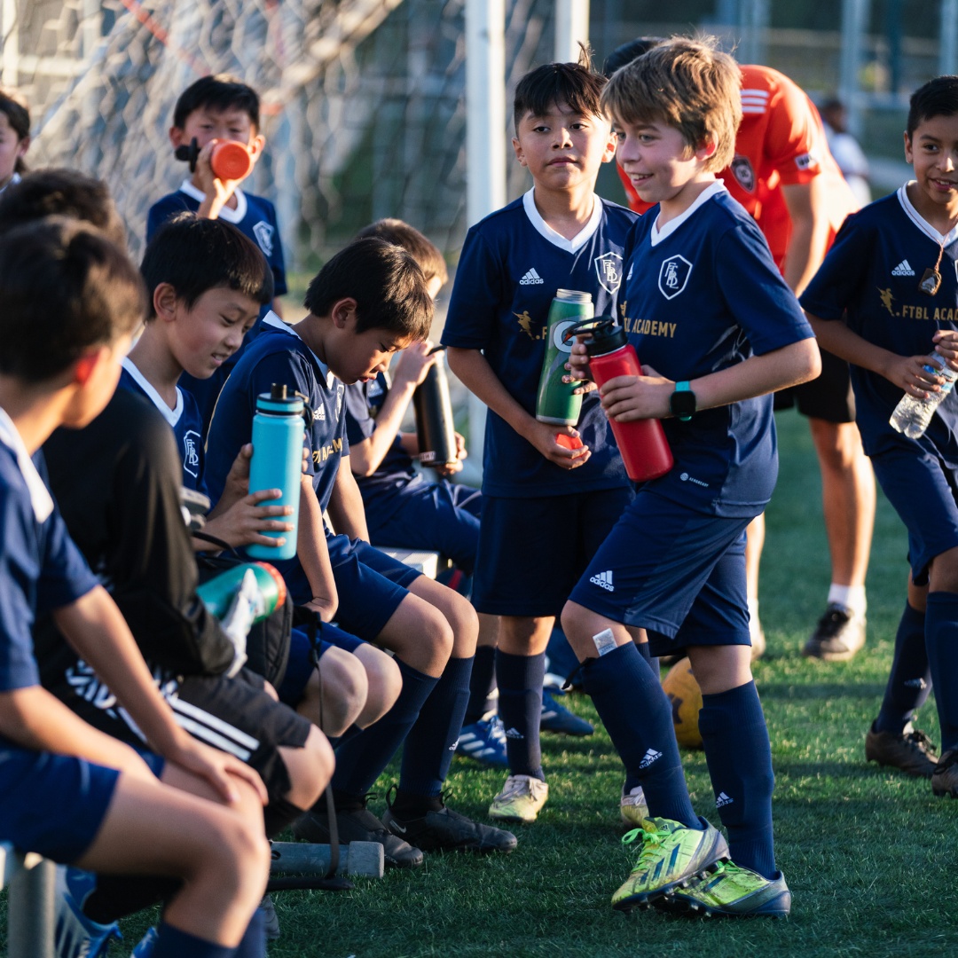 Young soccer players in small group training at FTBL Academy 13