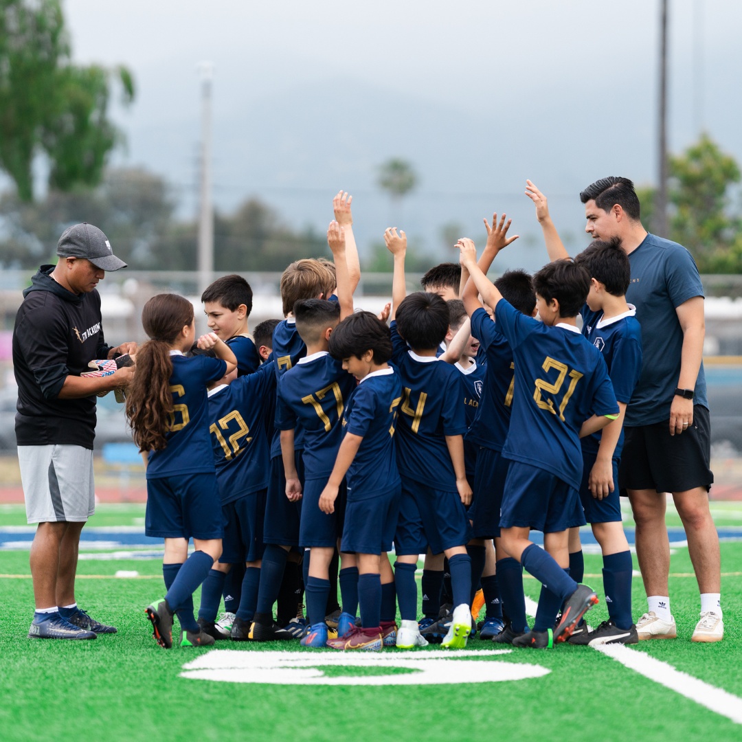 Young soccer players in small group training at FTBL Academy 5